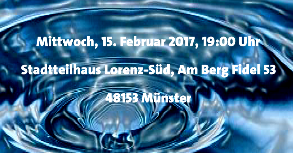 Bürger*innengespräch am 15.2.2017 in Berg Fidel zur Schließung des Wasserwerks Vennheide-Geist