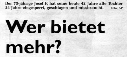 Hallo Gratiszeitung: Josef F. - Wer bietet mehr?