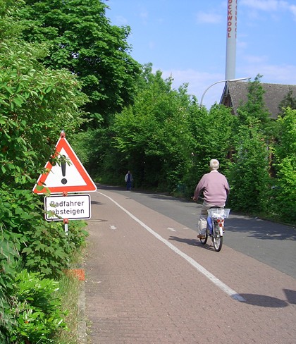 Fahrradtunnel Einfahrt West