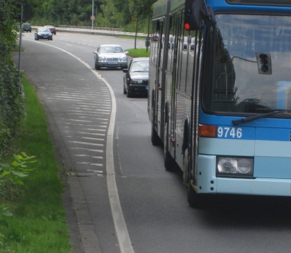 Engstelle auf der Marktallee in Hhe Hlsheide