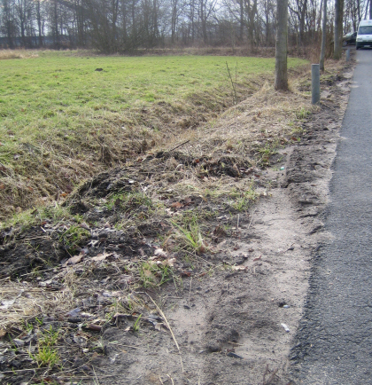 Friedhof Hohe Ward: Parken im Schlamm