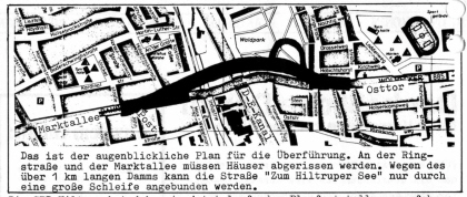 Planung der neuen Kanalbrcke (1976)