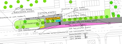 Bushaltestelle Loddenweg: Geplanter Umbau (2010)