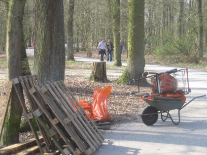 Der Mll ist eingesammelt, die Aktivisten sind auf dem Rckweg