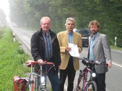 Radweg-Ortstermin auf der Amelsbrener Strae